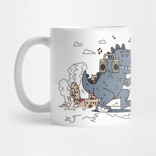 Dancing Godzilla Mug